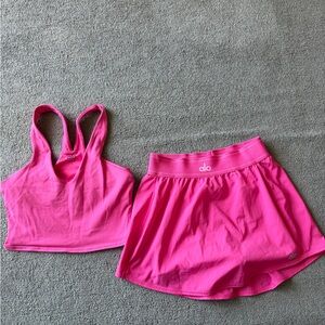 ALO Yoga Hot Pink Activewear Set
